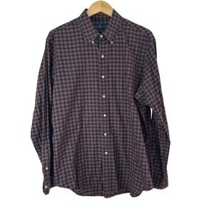 Ralph Lauren Shirt Men's Tartan Plaid‎ Button Down Size XL Preppy Office Career